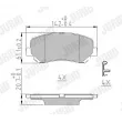 Jeu de 4 plaquettes de frein avant JURID 573787J - Visuel 1