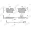 Jeu de 4 plaquettes de frein avant JURID 573972J - Visuel 2