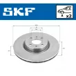 Jeu de 2 disques de frein avant SKF VKBD 80306 V2 - Visuel 2