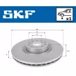 Jeu de 2 disques de frein avant SKF VKBD 80309 V1 - Visuel 2