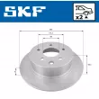 Jeu de 2 disques de frein arrière SKF VKBD 90263 S2 - Visuel 2