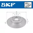 Jeu de 2 disques de frein arrière SKF VKBD 90298 S2 - Visuel 2