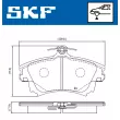 Jeu de 4 plaquettes de frein avant SKF VKBP 80404 A - Visuel 2