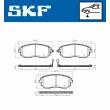 Jeu de 4 plaquettes de frein avant SKF VKBP 80545 A - Visuel 2