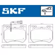 Jeu de 4 plaquettes de frein avant SKF VKBP 80610 E - Visuel 2