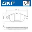 Jeu de 4 plaquettes de frein avant SKF VKBP 80976 - Visuel 2