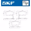 Jeu de 4 plaquettes de frein arrière SKF VKBP 90623 A - Visuel 2