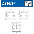 Jeu de 4 plaquettes de frein arrière SKF VKBP 91094 A - Visuel 2