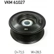 Poulie renvoi/transmission, courroie trapézoïdale à nervures SKF VKM 61027 - Visuel 1