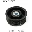 Poulie renvoi/transmission, courroie trapézoïdale à nervures SKF VKM 61027 - Visuel 2