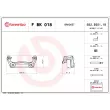 Jeu de supports d'étriers de freins BREMBO F BK 018 - Visuel 2