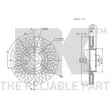 Jeu de 2 disques de frein avant NK 201933 - Visuel 3