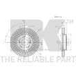 Jeu de 2 disques de frein avant NK 202661 - Visuel 3