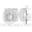 Jeu de 2 disques de frein avant NK 203006 - Visuel 3
