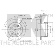 Jeu de 2 disques de frein arrière NK 203395 - Visuel 3