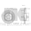 Jeu de 2 disques de frein avant NK 203423 - Visuel 3