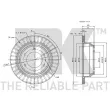 Jeu de 2 disques de frein arrière NK 203635 - Visuel 3