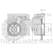 Jeu de 2 disques de frein avant NK 203922 - Visuel 3
