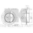 Jeu de 2 disques de frein arrière NK 204546 - Visuel 3