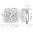 Jeu de 2 disques de frein avant NK 204549 - Visuel 3