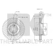 Jeu de 2 disques de frein avant NK 204583 - Visuel 3