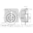 Jeu de 2 disques de frein arrière NK 204594 - Visuel 3