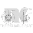 Jeu de 2 disques de frein avant NK 204709 - Visuel 2