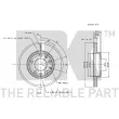 Jeu de 2 disques de frein avant NK 313241 - Visuel 3