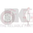 Jeu de 2 disques de frein avant NK 313457 - Visuel 3