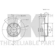 Jeu de 2 disques de frein avant NK 313906 - Visuel 3