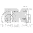 Jeu de 2 disques de frein arrière NK 313941 - Visuel 3