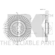 Jeu de 2 disques de frein avant NK 314112 - Visuel 3