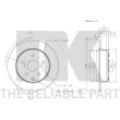 Jeu de 2 disques de frein arrière NK 3145114 - Visuel 3