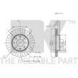 Jeu de 2 disques de frein avant NK 315008 - Visuel 3