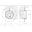 Jeu de 2 disques de frein arrière NK 341591 - Visuel 3