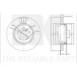 Jeu de 2 disques de frein arrière NK 341594 - Visuel 3