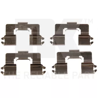 Kit d'accessoires, plaquette de frein à disque NK 79321666