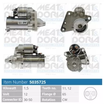 Démarreur MEAT & DORIA 5035725