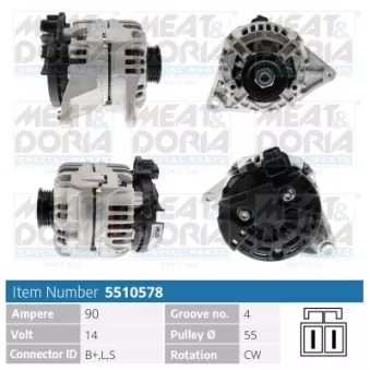 Alternateur MEAT & DORIA 5510578