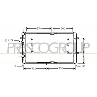 Radiateur, refroidissement du moteur PRASCO ST031R002