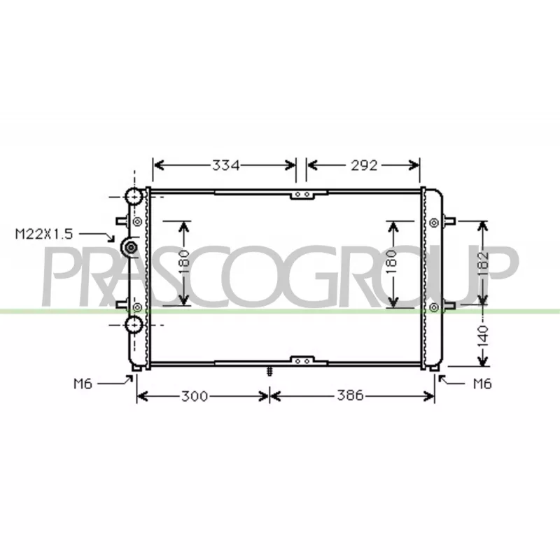 Radiateur, refroidissement du moteur PRASCO ST031R002