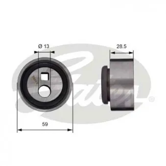 Poulie-tendeur, courroie crantée GATES T41130