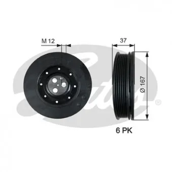 Poulie, vilebrequin GATES TVD1060