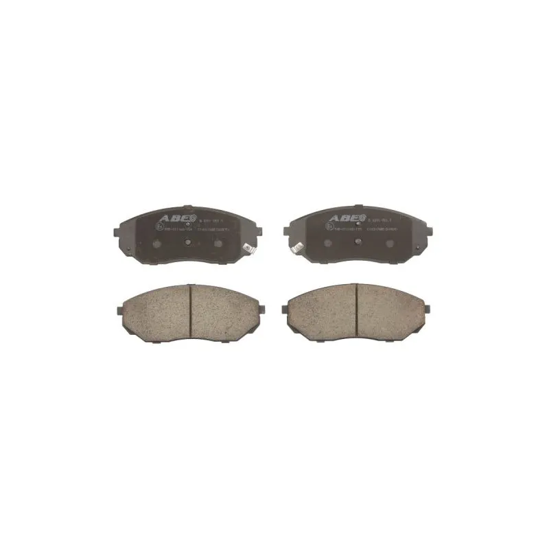 Jeu de 4 plaquettes de frein arrière ABE C10317ABE