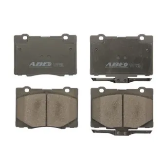 Jeu de 4 plaquettes de frein avant ABE C14054ABE