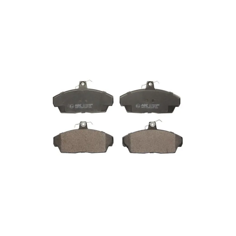 Jeu de 4 plaquettes de frein avant ABE C1I004ABE
