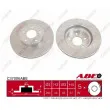 Jeu de 2 disques de frein avant ABE C37006ABE - Visuel 1