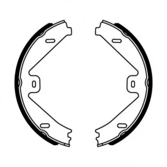 Jeu de mâchoires de frein, frein de stationnement ABE CRM014ABE