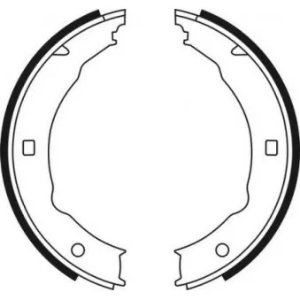 Jeu de mâchoires de frein, frein de stationnement ABE CRP001ABE