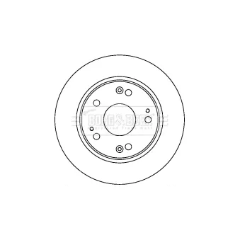 Jeu de 2 disques de frein arrière BORG & BECK BBD4520